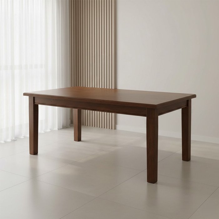 Mesa de Jantar Retangular 160x80cm Rústica Aurora Madeira Maciça